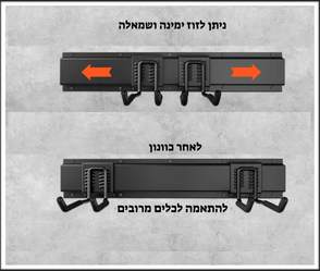 מארגן כלי גינון לתלייה על קיר סט תלייה בשליפה מהירה