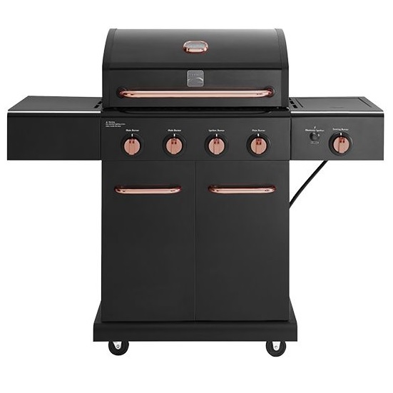 גריל גז 4 מבערים KENMORE PG-40409 כולל כירת צד שחור / נחושת
