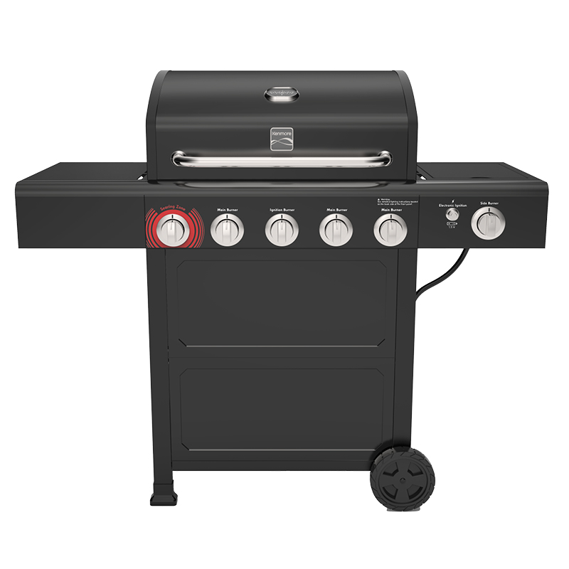 גריל גז 5 מבערים KENMORE PG-40522 כולל כירת צד שחור