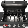 גריל גז 5 מבערים KENMORE PG-40522 כולל כירת צד שחור
