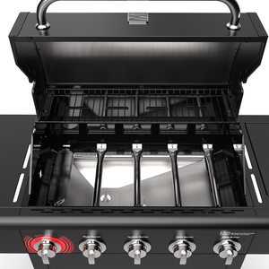 גריל גז 5 מבערים KENMORE PG-40522 כולל כירת צד שחור