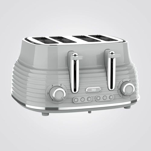 טוסטר מצנם קופץ 4 וינטאג׳ פרוסות אפור 1630W