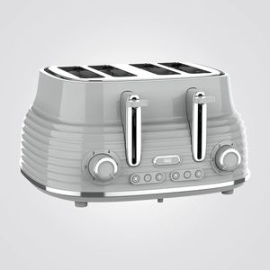 טוסטר מצנם קופץ 4 וינטאג׳ פרוסות אפור 1630W