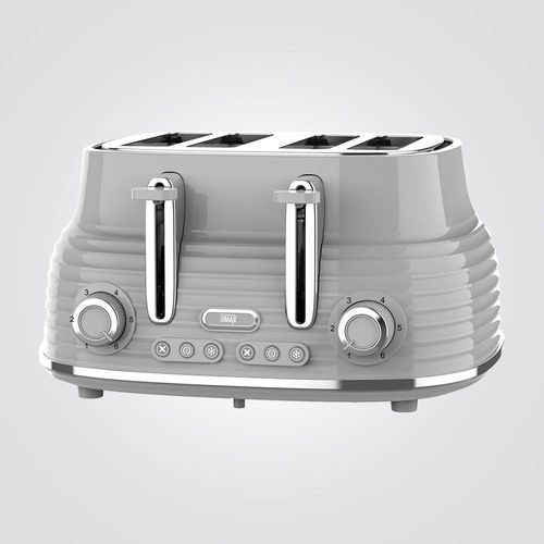 טוסטר מצנם קופץ 4 וינטאג׳ פרוסות אפור 1630W