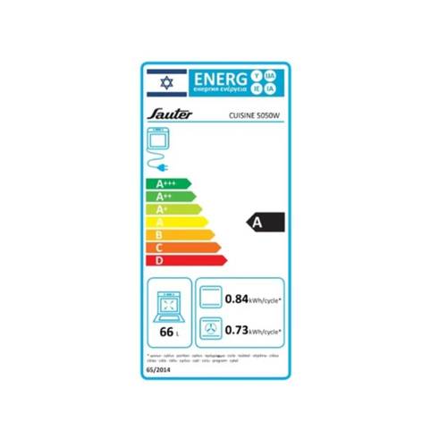 תנור בנוי פירוליטי 66 ליטר Sauter CUISINE 5050W לבן