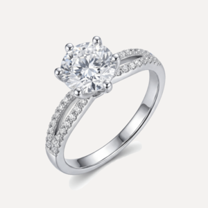 טבעת עגולה פאווה כפול