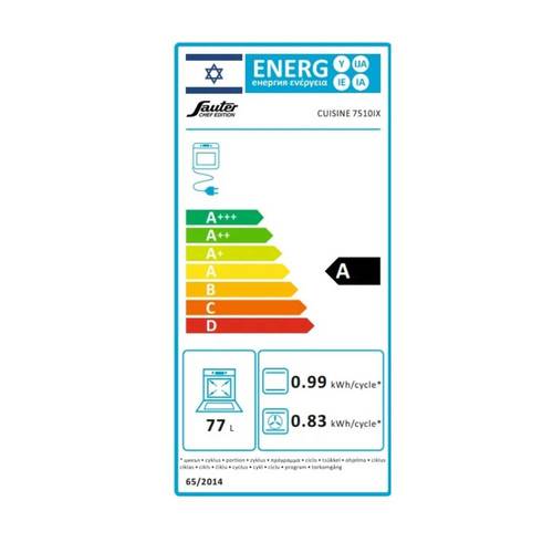 תנור בנוי 77 ליטר Sauter CUISINE 7510IX נירוסטה