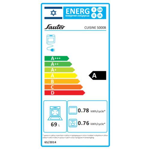 תנור בנוי 69 ליטר Sauter Cuisine 5000W לבן
