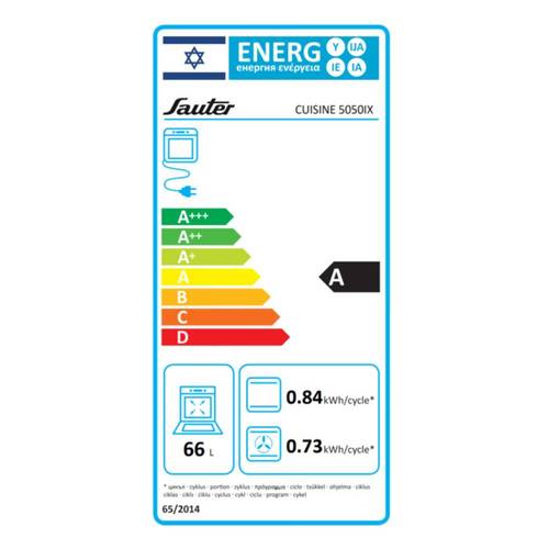 תנור בנוי פירוליטי 66 ליטר Sauter CUISINE 5050ix נירוסטה