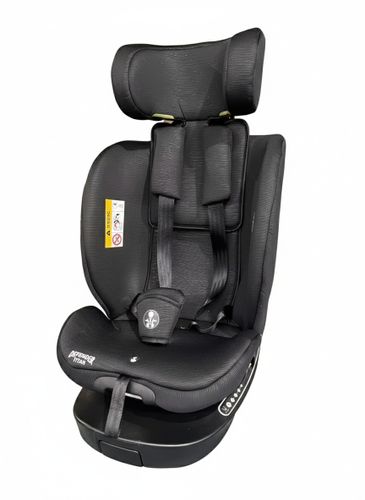 כיסא בטיחות ובוסטר מסתובב TITAN 360º מלידה ועד גיל 8 בתקן i-Size עם הגנת צד וראש מוגברת - אפור