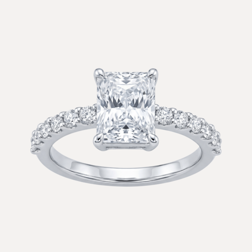 טבעת יהלום מרובע