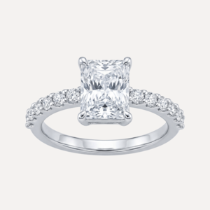 טבעת יהלום מרובע