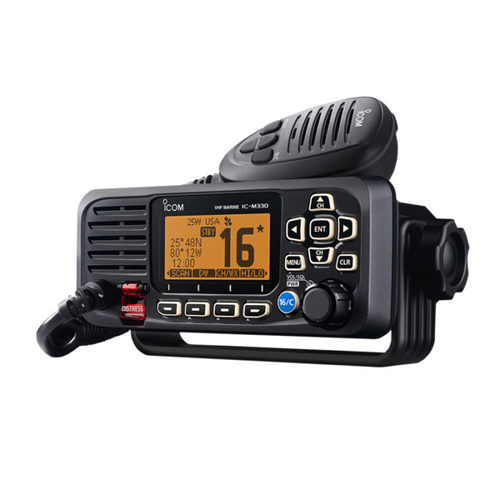 מכשיר קשר ימי קבוע Icom IC-M330GE קומפקטי עם GPS מובנה Class D