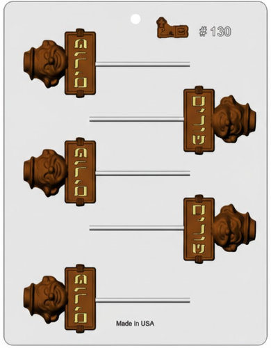 תבנית לשוקולד – ליצן + שלט