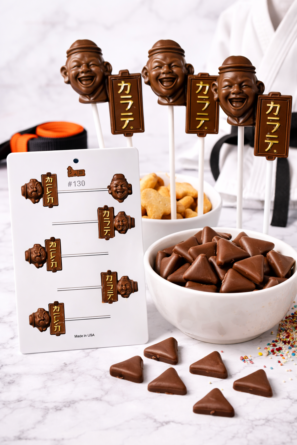 תבנית לשוקולד – ליצן + שלט