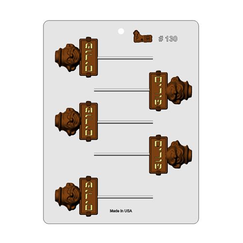 תבנית לשוקולד – ליצן + שלט