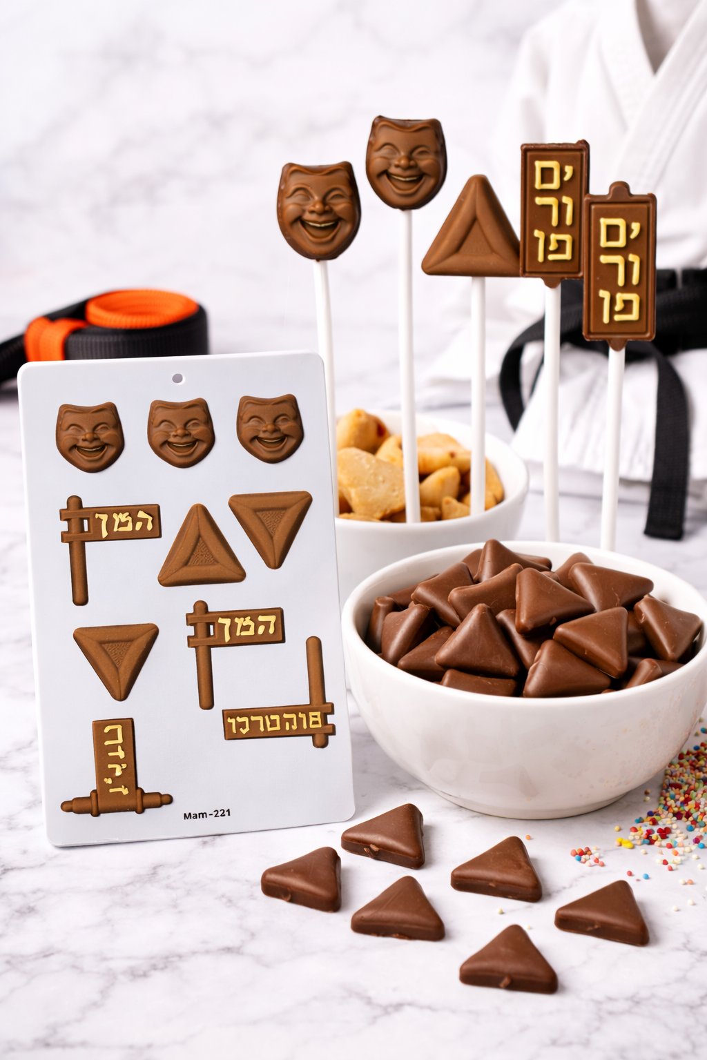 תבנית לשוקולד –מסיבת פורים