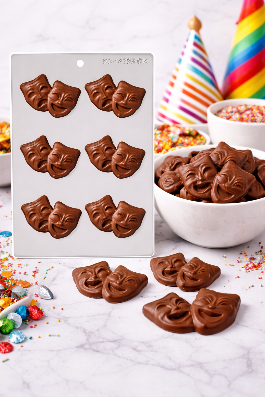 תבנית לשוקולד – מסכות