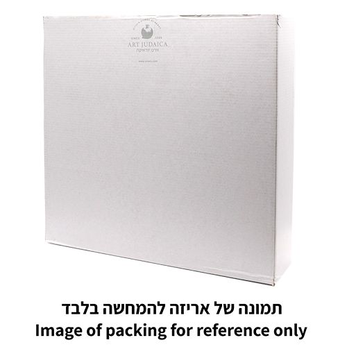 צלחת פסח גדולה ואלגנטית  - קריסטל שקוף