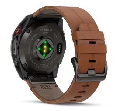 שעון חכם Garmin Fenix 8 AMOLED Sapphire Carbon Grey DLC Titanium 51mm