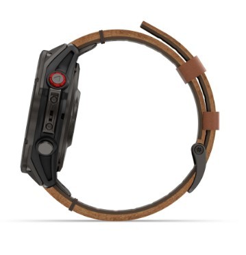 שעון חכם Garmin Fenix 8 AMOLED Sapphire Carbon Grey DLC Titanium 47mm
