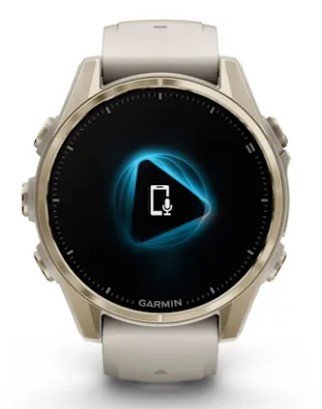 שעון חכם Garmin Fenix 8 AMOLED Sapphire, Soft Gold with Fog Gray 43mm