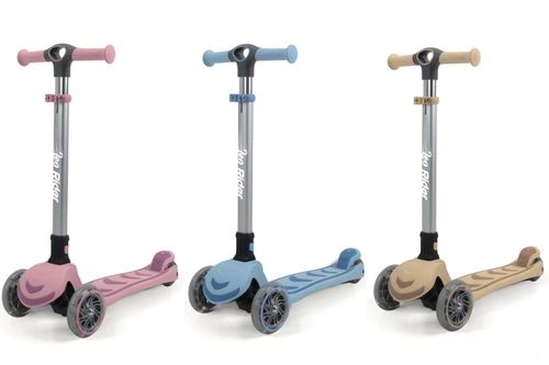 קורקינט Rider ריידר אקו מתקפל 3 גלגלים מאירים - ורוד
