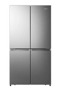 מקרר 4 דלתות מקפיא תחתון 606 ליטר נטו Hisense RQ72SK עם התקן שבת מובנה - גימור נירוסטה אחריות ע"י היבואן הרשמי