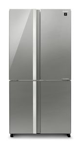 מקרר 4 דלתות Sharp דגם SJ-8942-BS שארפ זכוכית אפורה