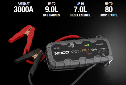 בוסטר התנעה לרכב NOCO GB150  3000A בוסטר נטען עוצמתי במיוחד