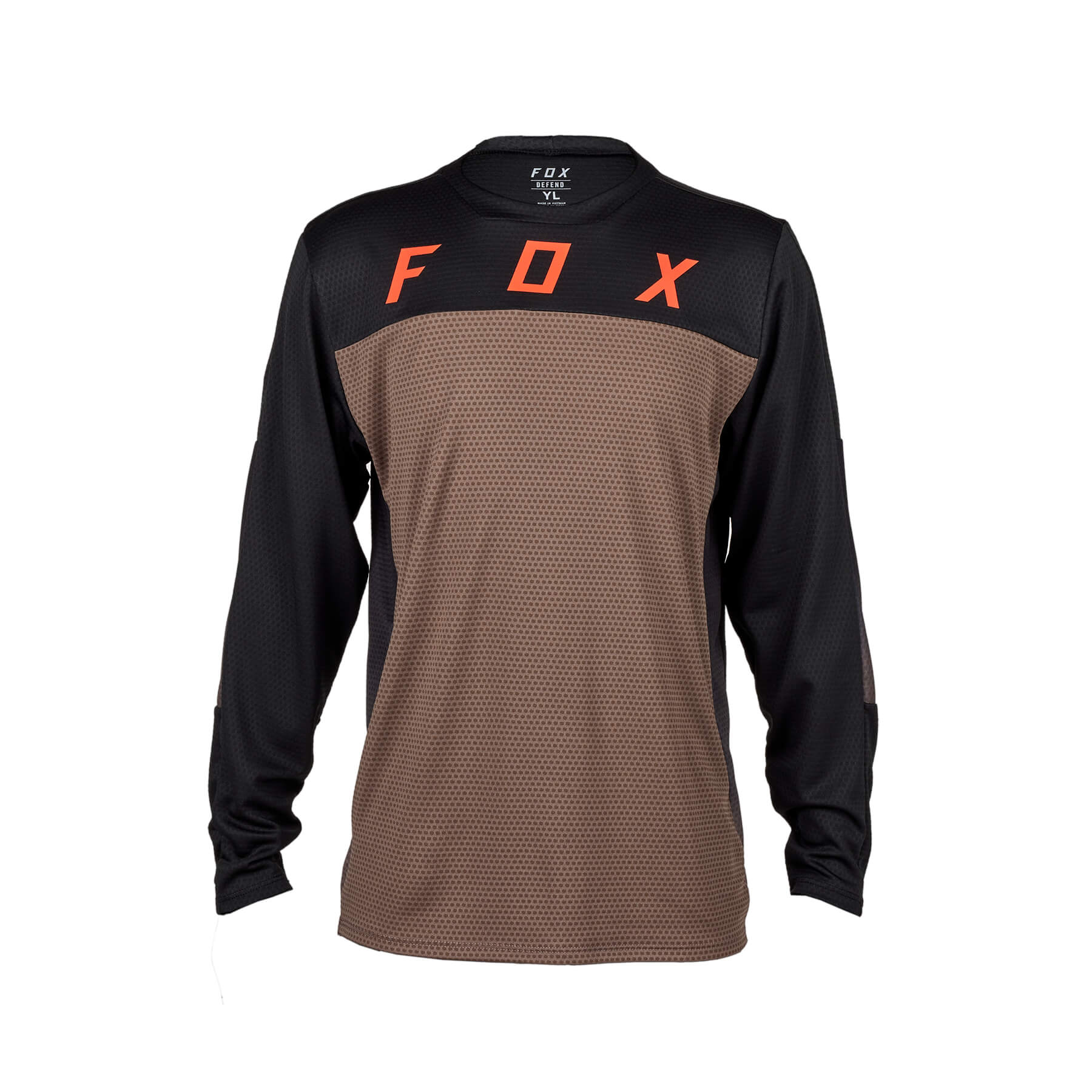 חולצת רכיבה ארוכה לילדים פוקס חום -FOX YTH DEFEND LS JERSEY RACE V24