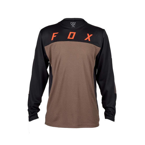 חולצת רכיבה ארוכה לילדים פוקס חום -FOX YTH DEFEND LS JERSEY RACE V24