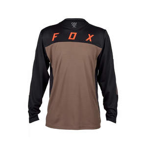 חולצת רכיבה ארוכה לילדים פוקס חום -FOX YTH DEFEND LS JERSEY RACE V24
