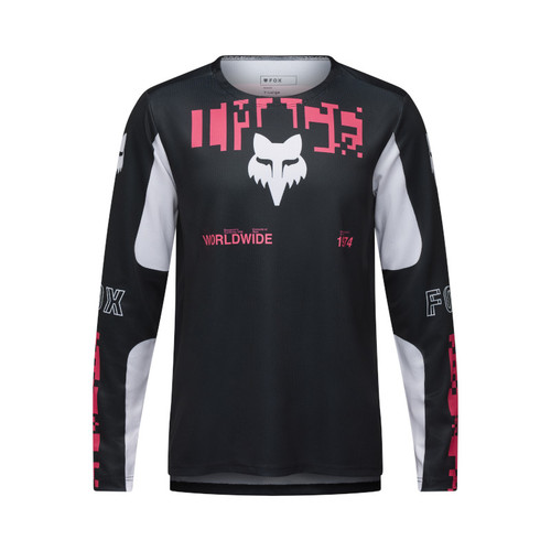 חולצת רכיבה ארוכה לילדים פוקס שח / ור - FOX YTH RANGER LS JERSEY DIGI IMAGE V25