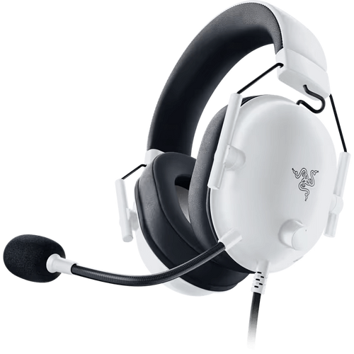 שריון באילת - אוזניות גיימינג חוטיות Razer BlackShark V2 X - צבע לבן שנתיים אחריות ע