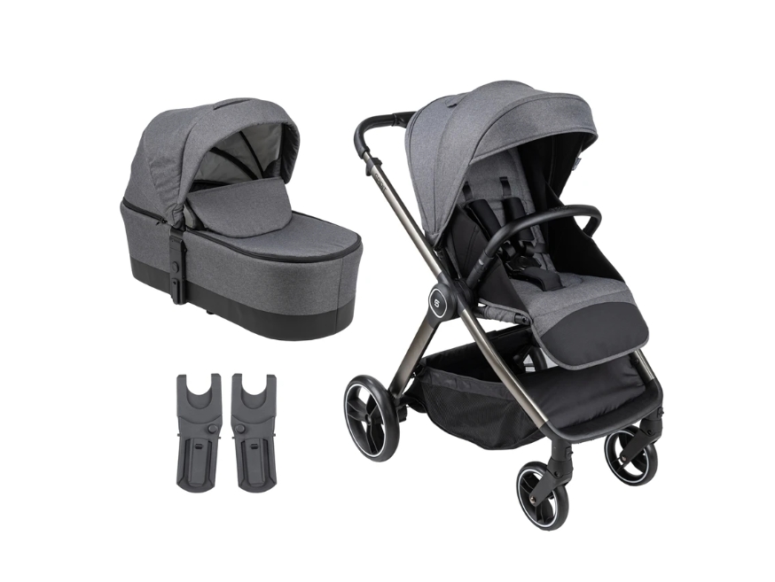 עגלה משולבת Spirit אפור לתינוק BabySafe