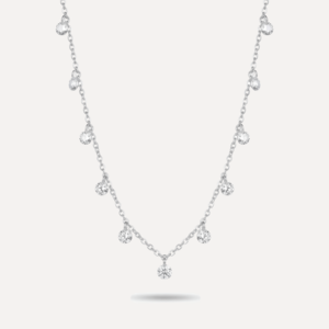 שרשרת זרקונים תלויים