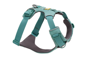 רתמות לכלבים | NEW FRONT RANGE HARNESS RUFFWEAR צבע RIVER ROCK GREEN