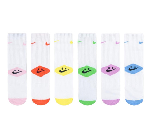 שישיית גרבי נייק Nike Smiley Crew Socks | ילדים