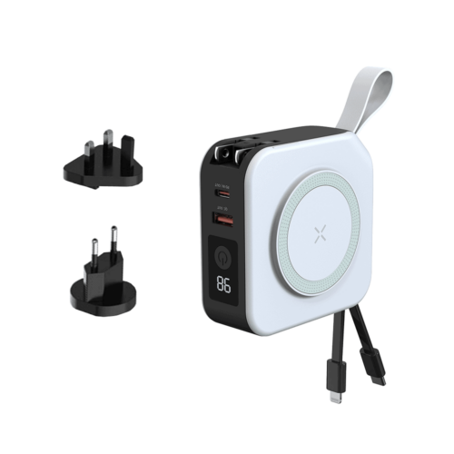 מטען אלחוטי מקצועי – לבן - Eco Universal PowerPack