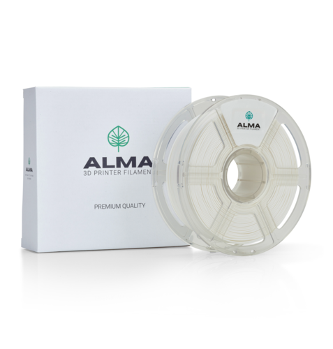 פילמנט איכותי מסוג PETG PRO מבית ALMA צבע לבן