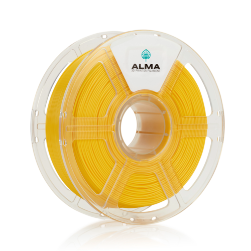 פילמנט איכותי מסוג PETG PRO מבית ALMA צבע צהוב