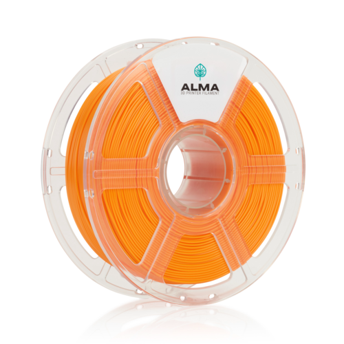 פילמנט איכותי מסוג ALMA PETG-A לא אטום צבע כתום