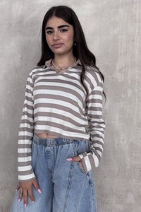 טי שירט צווארון נינה