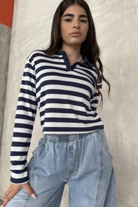 טי שירט צווארון נינה