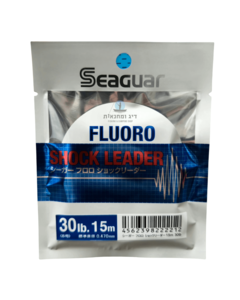 חוט שוק לידר פלורוקרבון Seaguar Fluoro Shock Leader - חוזק 30lb | אורך 15 מטר
