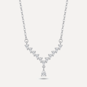 שרשרת תליון משובץ זירקונים