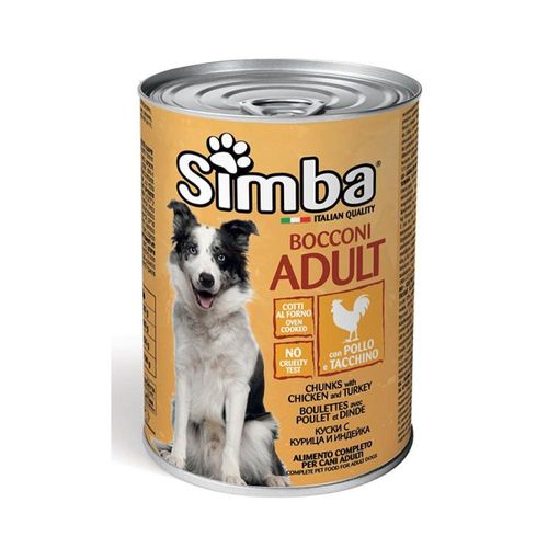 שימורי סימבה לכלב עוף והודו 415 גרם