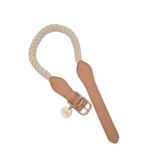 Meiler קולר חבל עור מעוצב XS