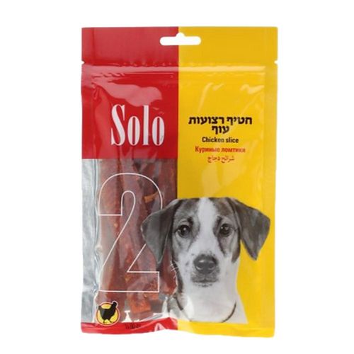 סולו - חטיף רצועות עוף לכלבים